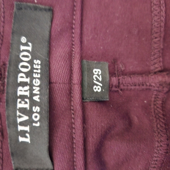 Liverpool Dark Plum Pants - Picture 5 of 8